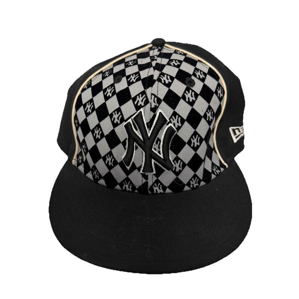 NY Yankees Checkerboard 59FIFTY Fitted Cap 7 7/8